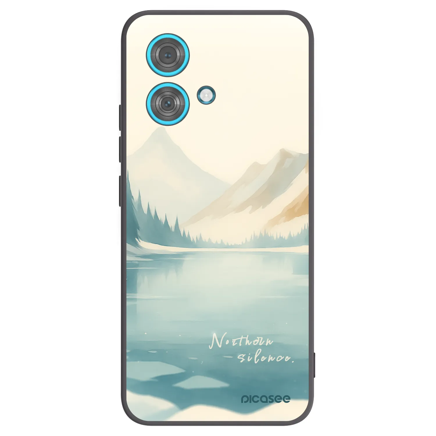 Picasee Motorola Edge 40 Neo Hülle - Schwarzes Silikon - NOTHERN SILENCE