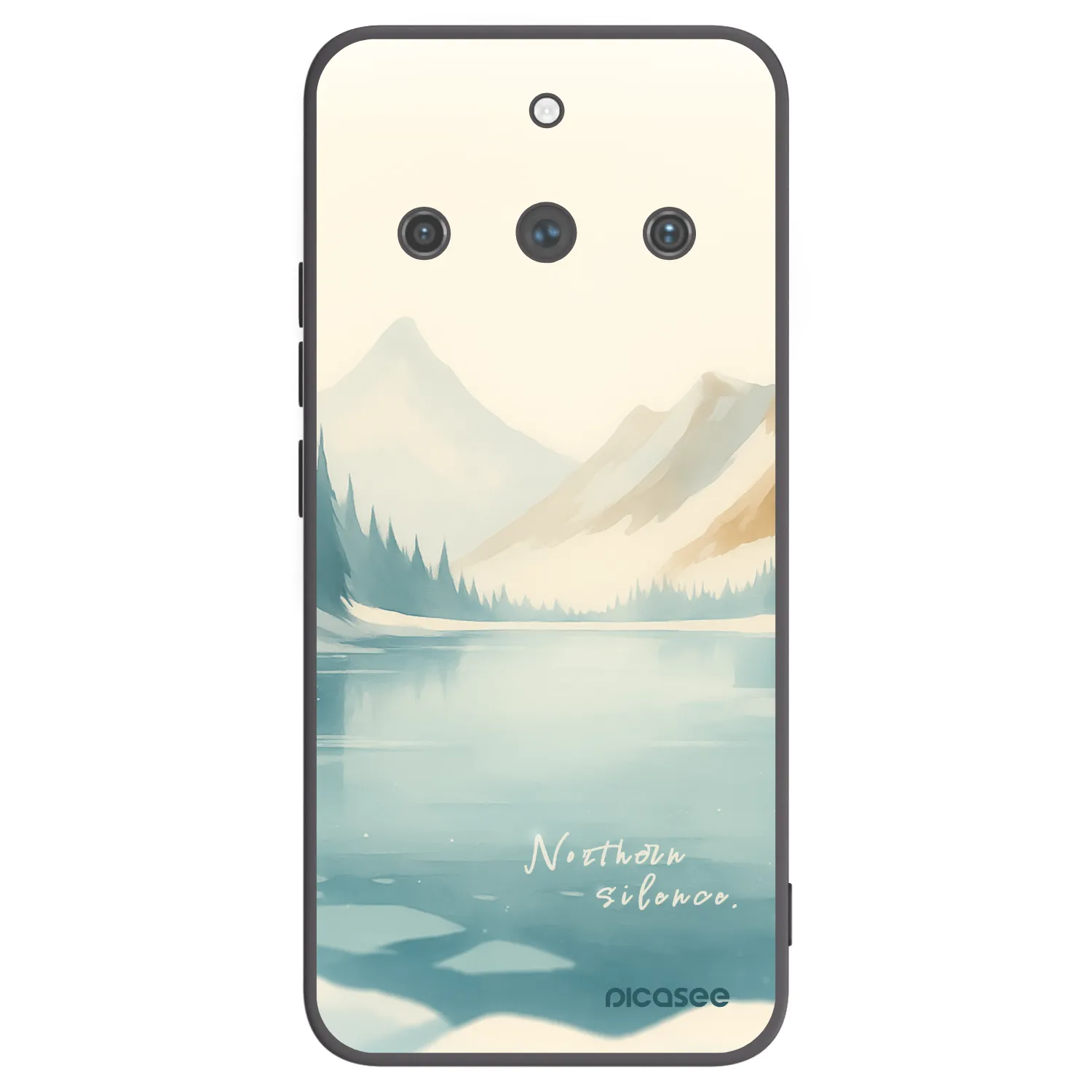 Picasee Realme 11 Pro+ Hülle - Schwarzes Silikon - NOTHERN SILENCE