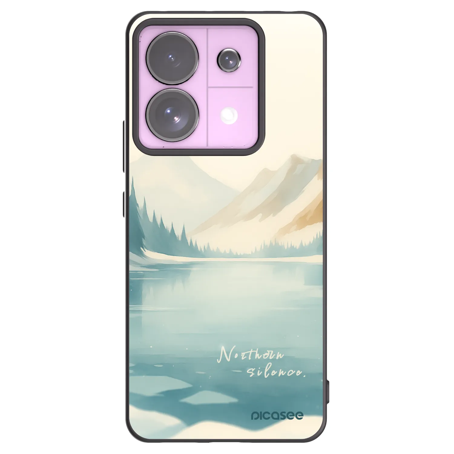 Picasee Xiaomi Redmi Note 13 Pro 5G Hülle - Schwarzes Silikon - NOTHERN SILENCE