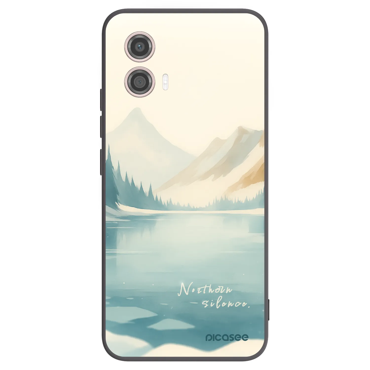 Picasee Motorola Moto G53 5G Hülle - Schwarzes Silikon - NOTHERN SILENCE