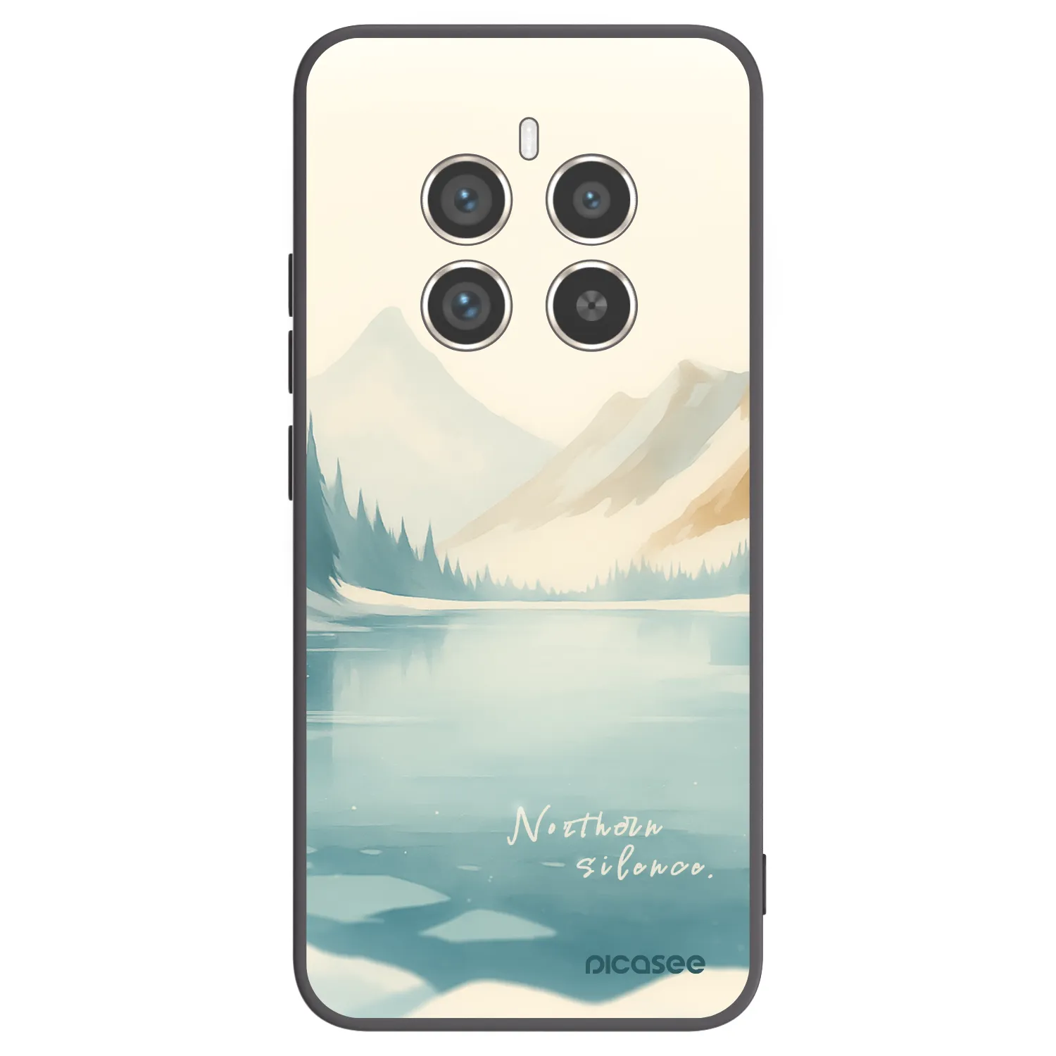 Picasee Realme 12 Pro 5G Hülle - Schwarzes Silikon - NOTHERN SILENCE