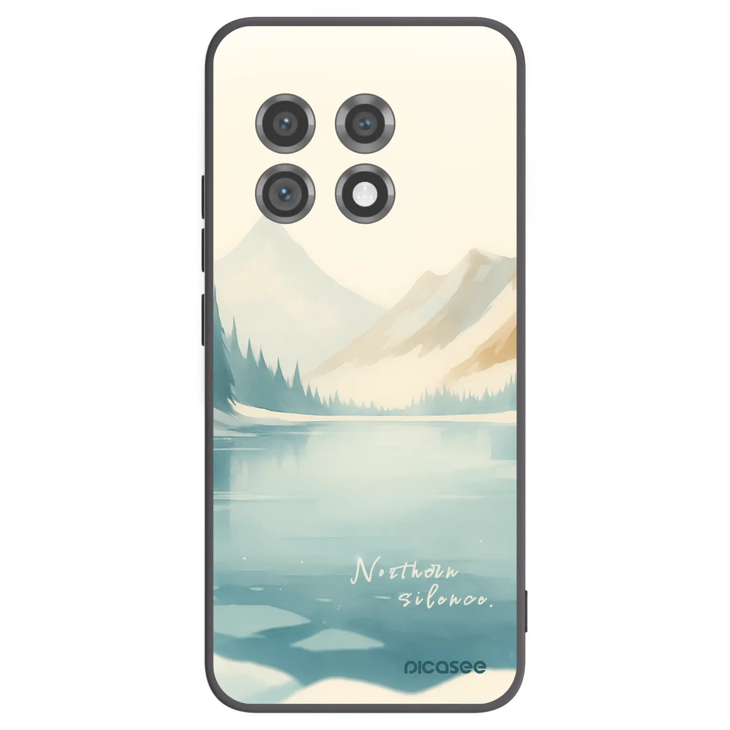 Picasee OnePlus 11 5G Hülle - Schwarzes Silikon - NOTHERN SILENCE