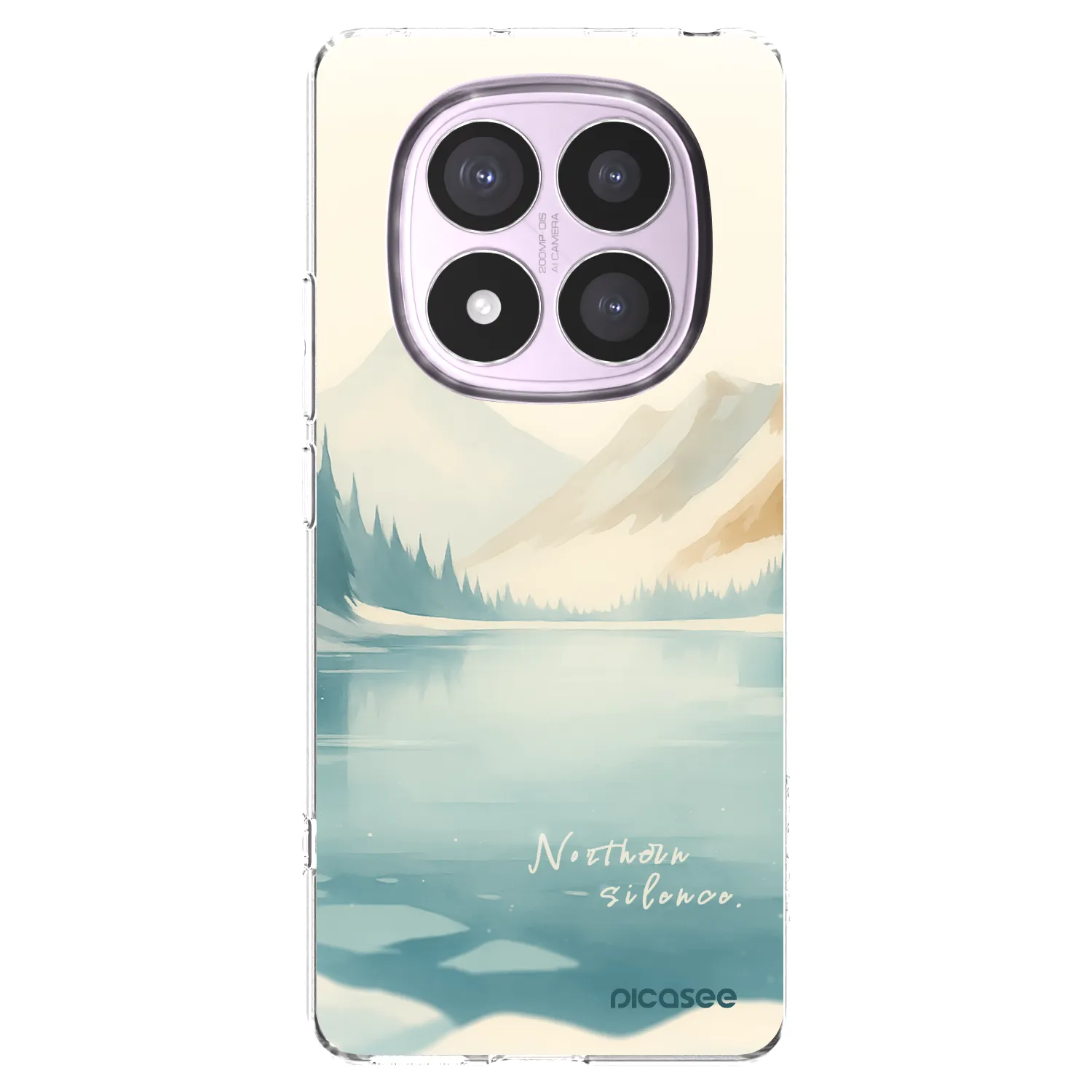 Picasee Xiaomi Redmi Note 14 Pro 5G Hülle - Transparentes Silikon - NOTHERN SILENCE