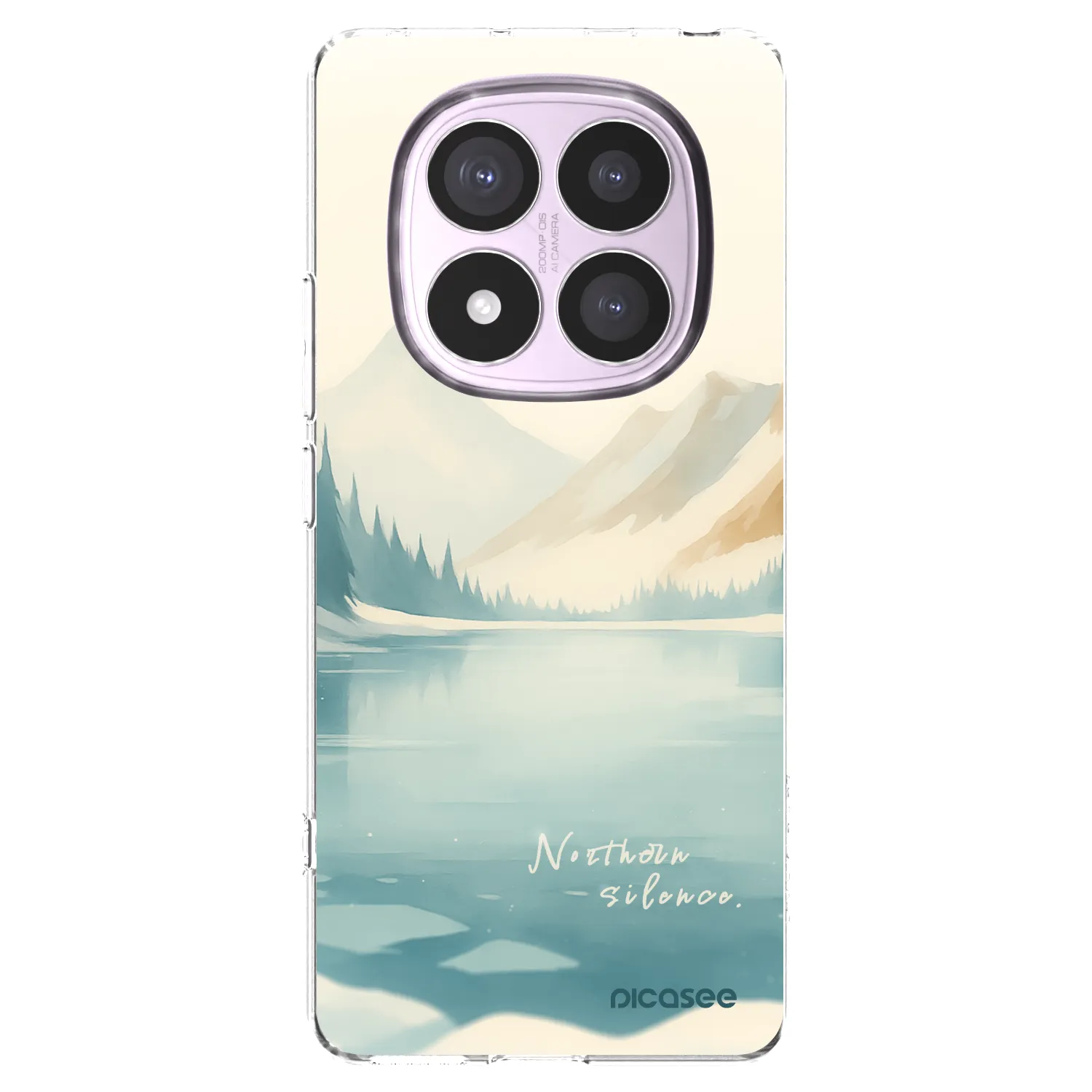 Picasee Xiaomi Redmi Note 14 Pro 4G Hülle - Transparentes Silikon - NOTHERN SILENCE