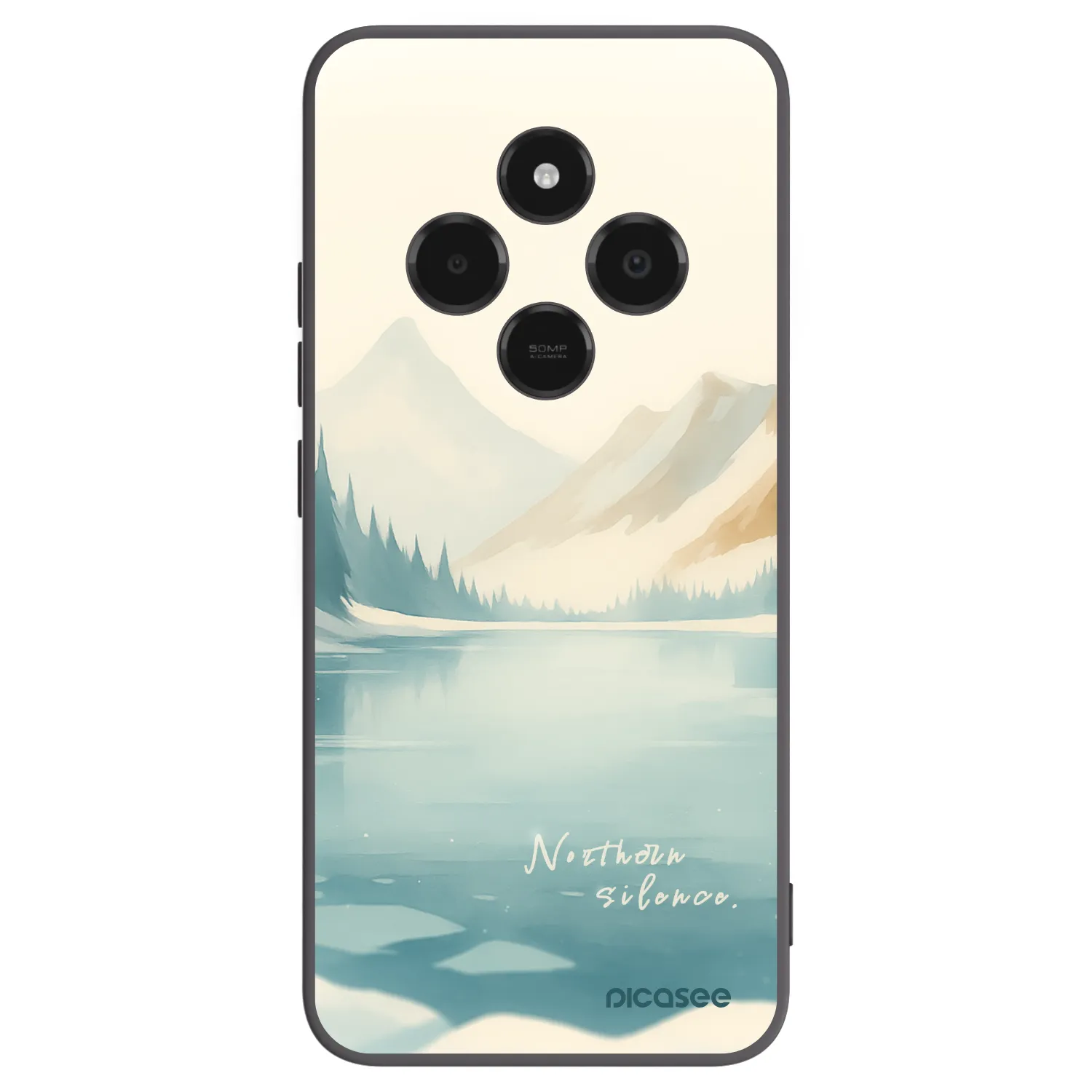 Picasee Xiaomi Poco C75 Hülle - Schwarzes Silikon - NOTHERN SILENCE