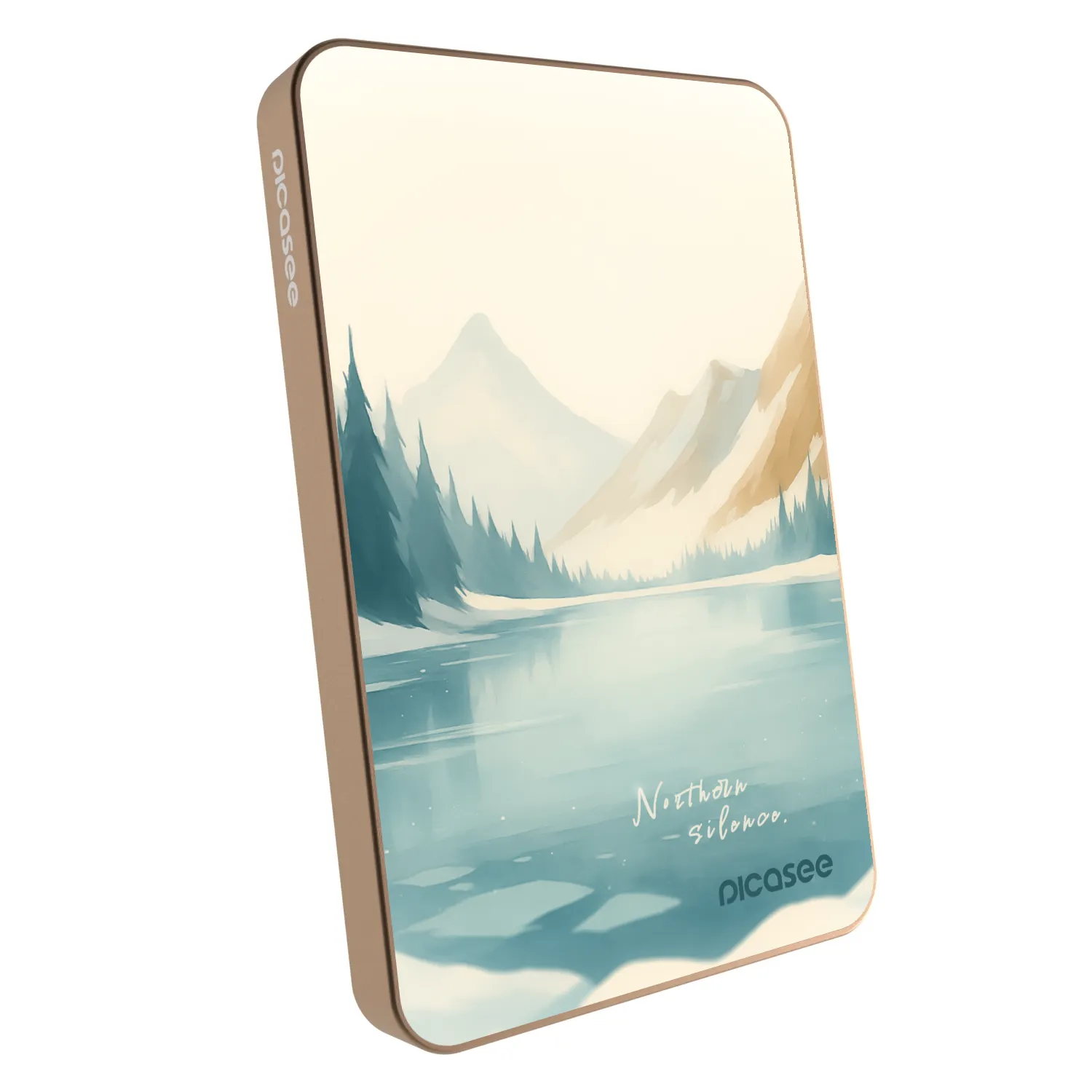 Picasee Powerbank mit MagSafe 5 000 mAh Golden - NOTHERN SILENCE