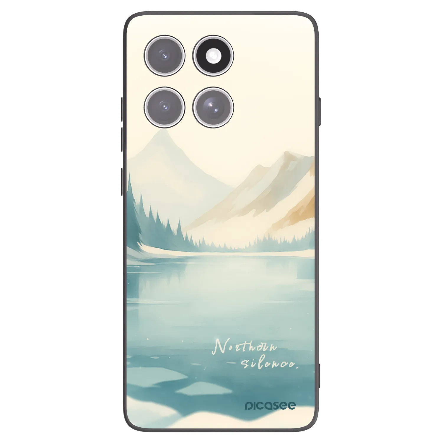 Picasee Motorola Edge 60 Fusion Hülle - Schwarzes Silikon - NOTHERN SILENCE