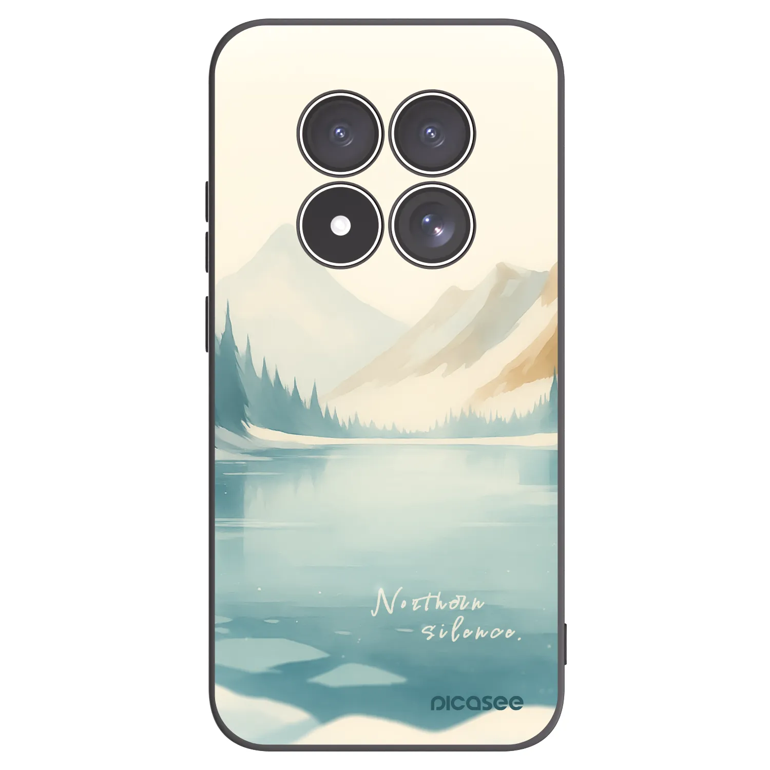 Picasee Xiaomi Redmi Note 15 Pro 5G Hülle - Schwarzes Silikon - NOTHERN SILENCE