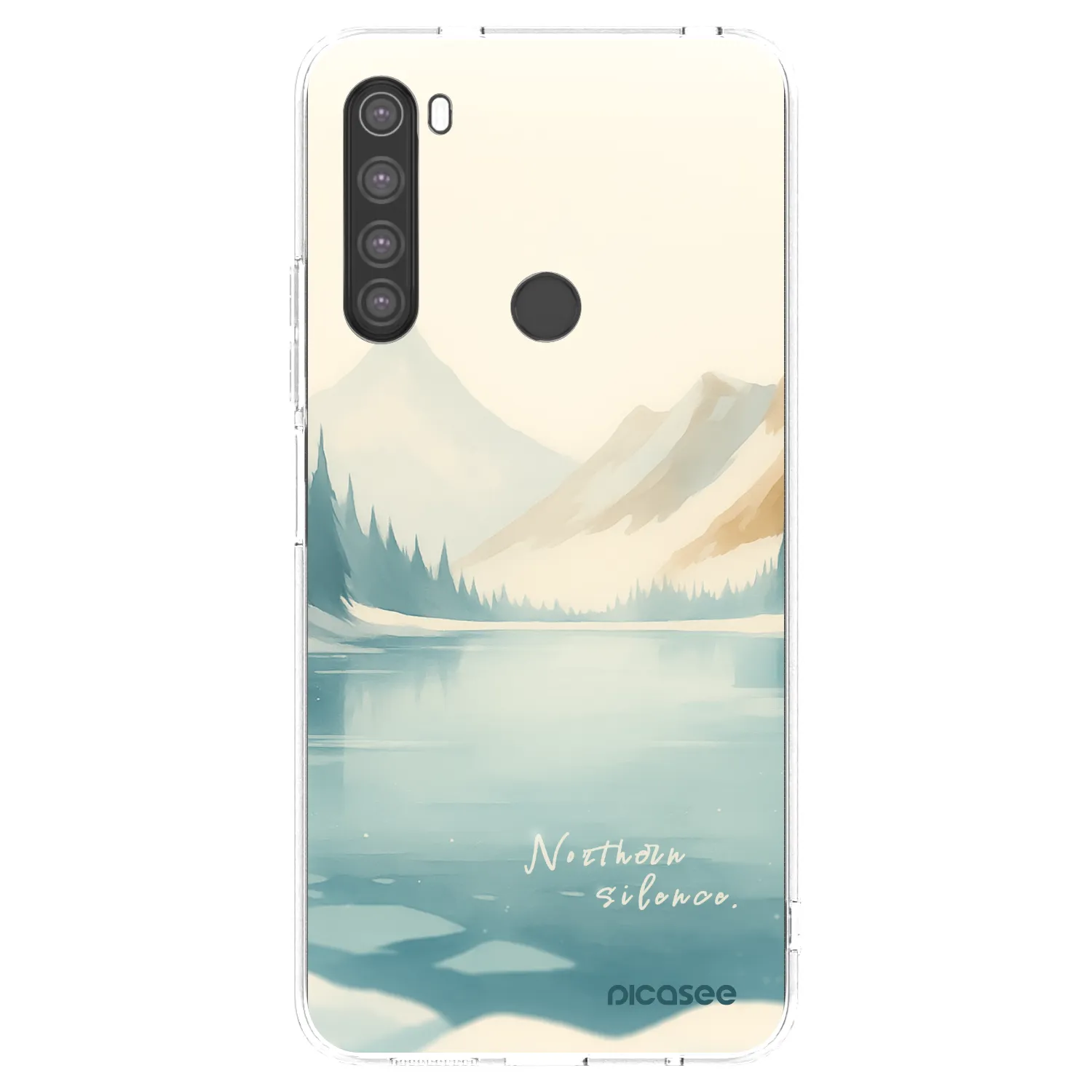 Picasee Xiaomi Redmi Note 8 Hülle - Transparentes Silikon - NOTHERN SILENCE