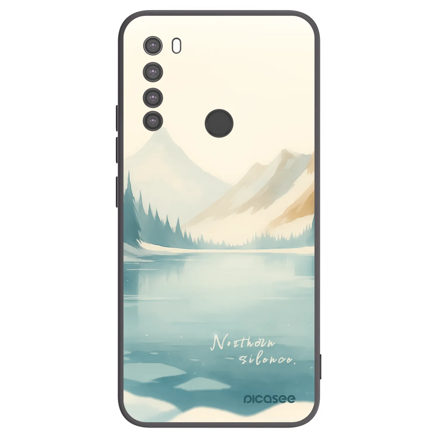 Picasee Xiaomi Redmi Note 8 Hülle - Schwarzes Silikon - NOTHERN SILENCE