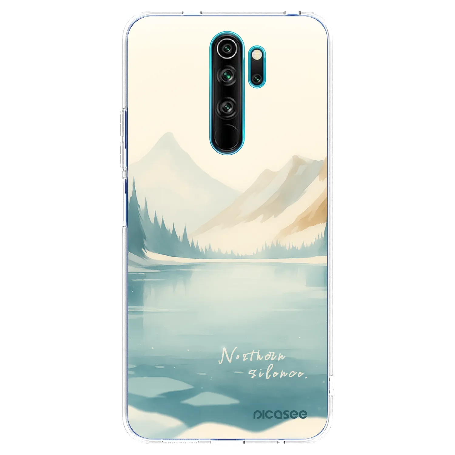 Picasee Xiaomi Redmi Note 8 Pro Hülle - Transparentes Silikon - NOTHERN SILENCE