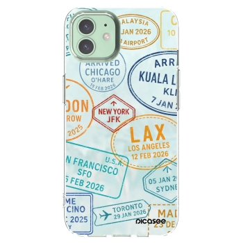 Picasee Apple iPhone 12 Hülle - Transparentes Silikon - PASSPORT EDITION