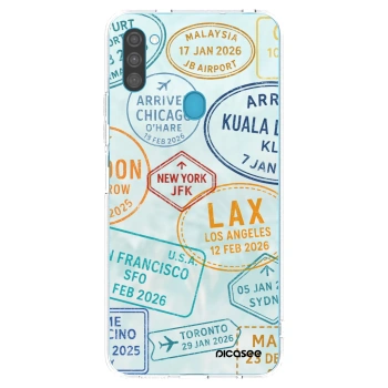 Picasee Samsung Galaxy M11 Hülle - Transparentes Silikon - PASSPORT EDITION