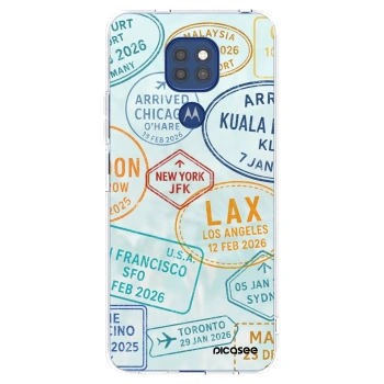 Picasee Motorola Moto G9 Play Hülle - Transparentes Silikon - PASSPORT EDITION