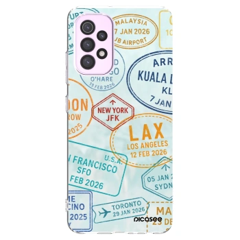 Picasee Samsung Galaxy A32 5G A326B Hülle - Transparentes Silikon - PASSPORT EDITION