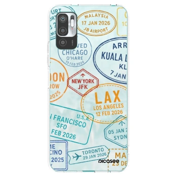 Picasee Xiaomi Redmi Note 10 5G Hülle - Transparentes Silikon - PASSPORT EDITION