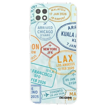 Picasee Samsung Galaxy A22 A226B 5G Hülle - Transparentes Silikon - PASSPORT EDITION