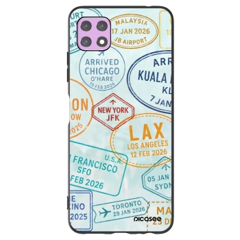 Picasee Samsung Galaxy A22 A226B 5G Hülle - Schwarzes Silikon - PASSPORT EDITION