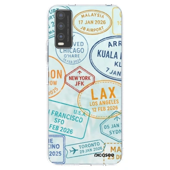Picasee Vivo Y20s Hülle - Transparentes Silikon - PASSPORT EDITION