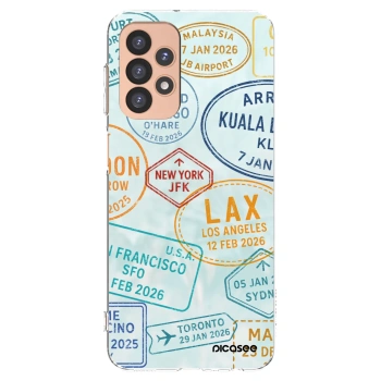 Picasee Samsung Galaxy A23 A236B 5G Hülle - Transparentes Silikon - PASSPORT EDITION