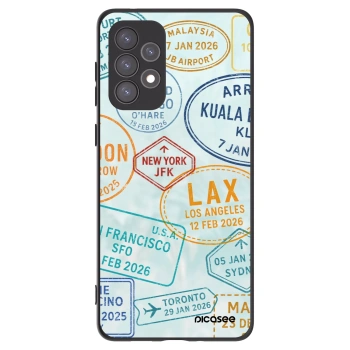 Picasee Samsung Galaxy A73 5G Hülle - Schwarzes Silikon - PASSPORT EDITION
