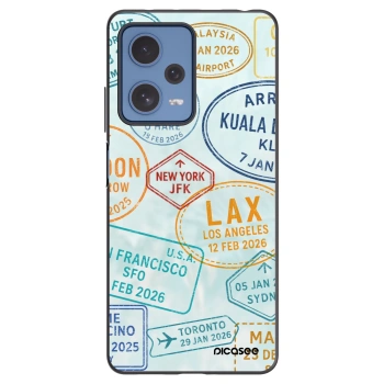 Picasee Xiaomi Redmi Note 12 Pro 5G Hülle - Schwarzes Silikon - PASSPORT EDITION