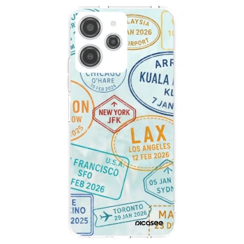 Picasee Xiaomi Redmi 12 4G Hülle - Transparentes Silikon - PASSPORT EDITION