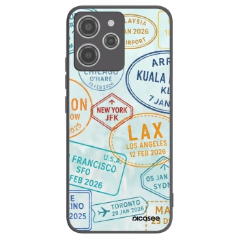 Picasee Xiaomi Redmi 12 4G Hülle - Schwarzes Silikon - PASSPORT EDITION