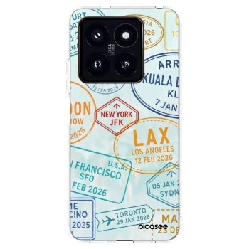 Picasee Xiaomi 14 Pro Hülle - Transparentes Silikon - PASSPORT EDITION