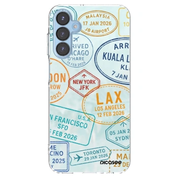 Picasee Samsung Galaxy A15 A156B 5G Hülle - Transparentes Silikon - PASSPORT EDITION