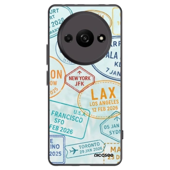 Picasee Xiaomi Redmi A3 Hülle - Schwarzes Silikon - PASSPORT EDITION