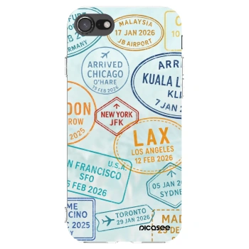 Picasee Apple iPhone 7 Hülle - Transparentes Silikon - PASSPORT EDITION