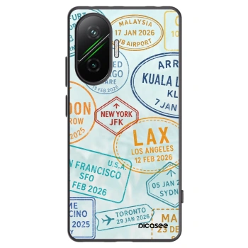Picasee Xiaomi Poco F7 Pro 5G Hülle - Schwarzes Silikon - PASSPORT EDITION
