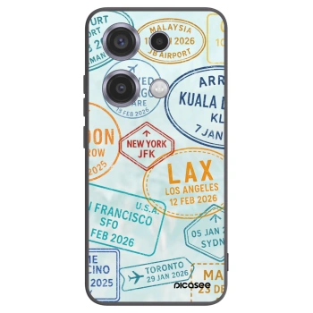 Picasee Xiaomi Redmi Note 14S Hülle - Schwarzes Silikon - PASSPORT EDITION