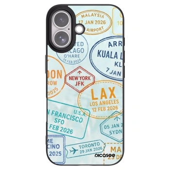 Picasee Apple iPhone 17 Hülle - Schwarzes Silikon - PASSPORT EDITION