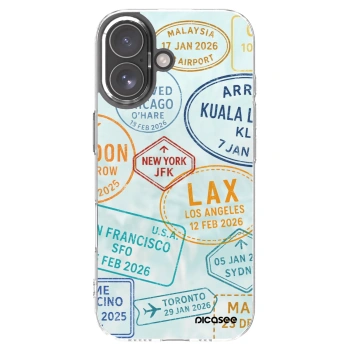 Picasee Apple iPhone 17 Hülle - Transparentes Silikon - PASSPORT EDITION