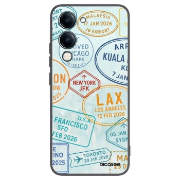 Picasee Vivo Y29s 5G Hülle - Schwarzes Silikon - PASSPORT EDITION