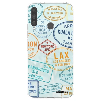 Picasee Huawei P40 Lite E Hülle - Transparentes Silikon - PASSPORT EDITION