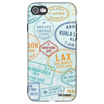 Picasee Apple iPhone SE 2020 Hülle - Schwarzes Silikon - PASSPORT EDITION