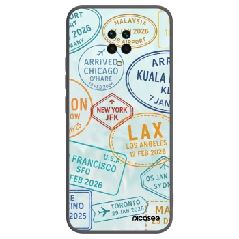 Picasee Xiaomi Redmi Note 9S Hülle - Schwarzes Silikon - PASSPORT EDITION