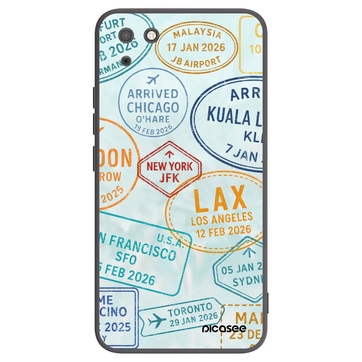 Picasee Huawei Y5P Hülle - Schwarzes Silikon - PASSPORT EDITION