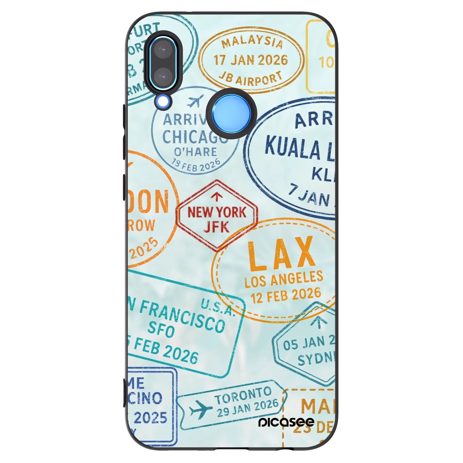 Picasee Huawei Mate 40 Pro Hülle - Schwarzes Silikon - PASSPORT EDITION