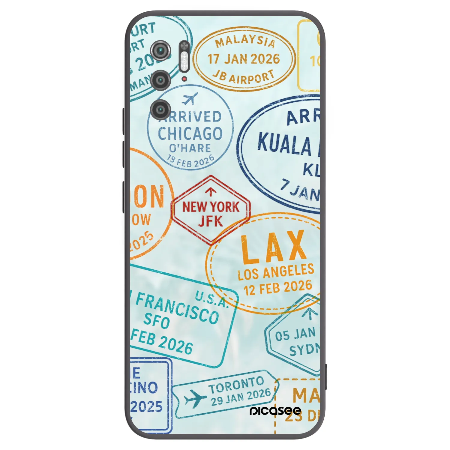Picasee Xiaomi Poco M3 Pro 5G Hülle - Schwarzes Silikon - PASSPORT EDITION