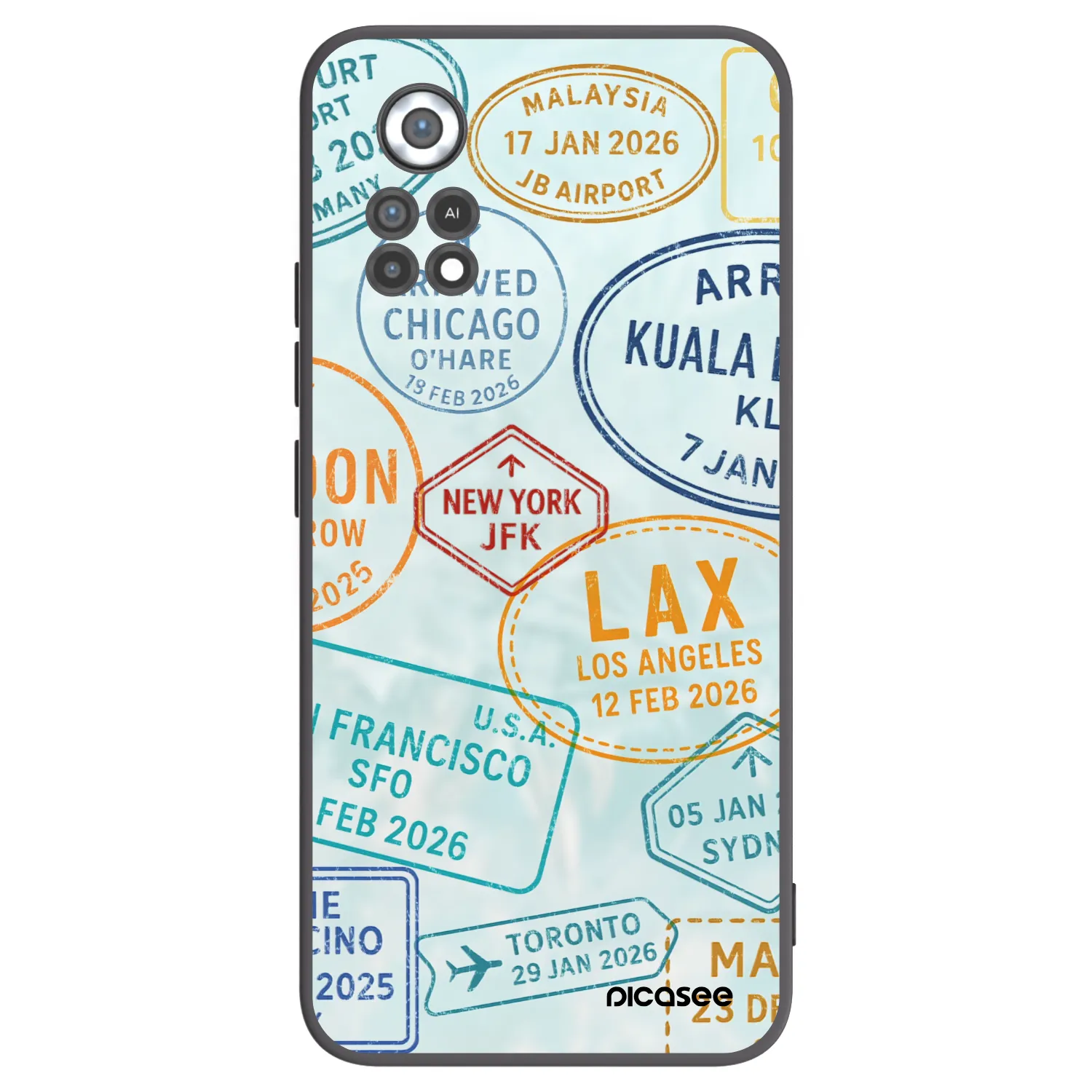 Picasee Xiaomi Poco X4 Pro 5G Hülle - Schwarzes Silikon - PASSPORT EDITION