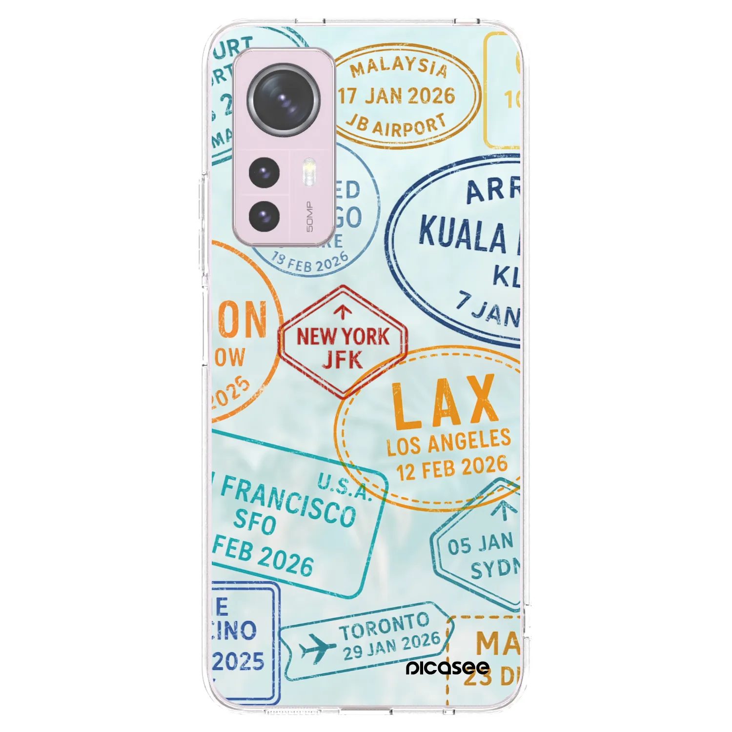 Picasee Xiaomi 12 Hülle - Transparentes Silikon - PASSPORT EDITION