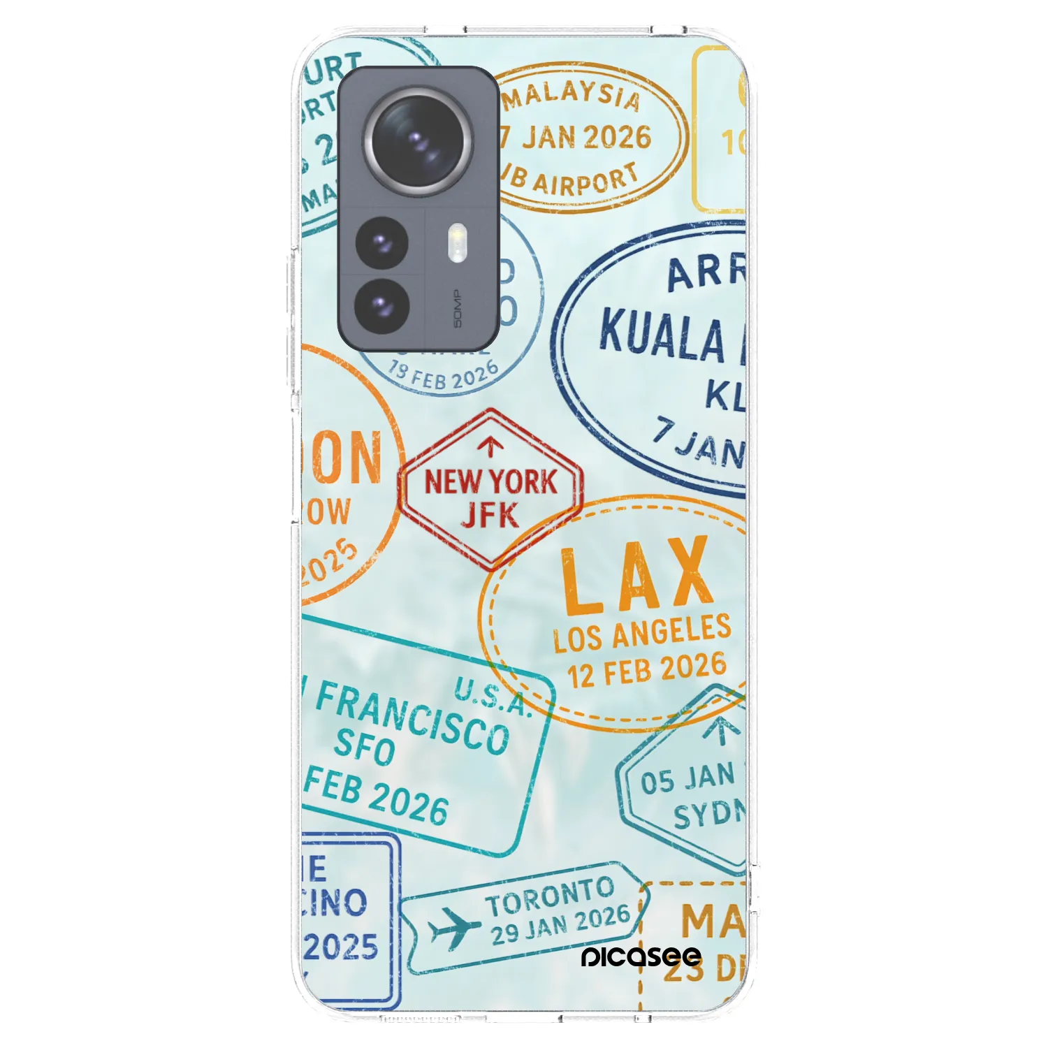 Picasee Xiaomi 12 Pro Hülle - Transparentes Silikon - PASSPORT EDITION
