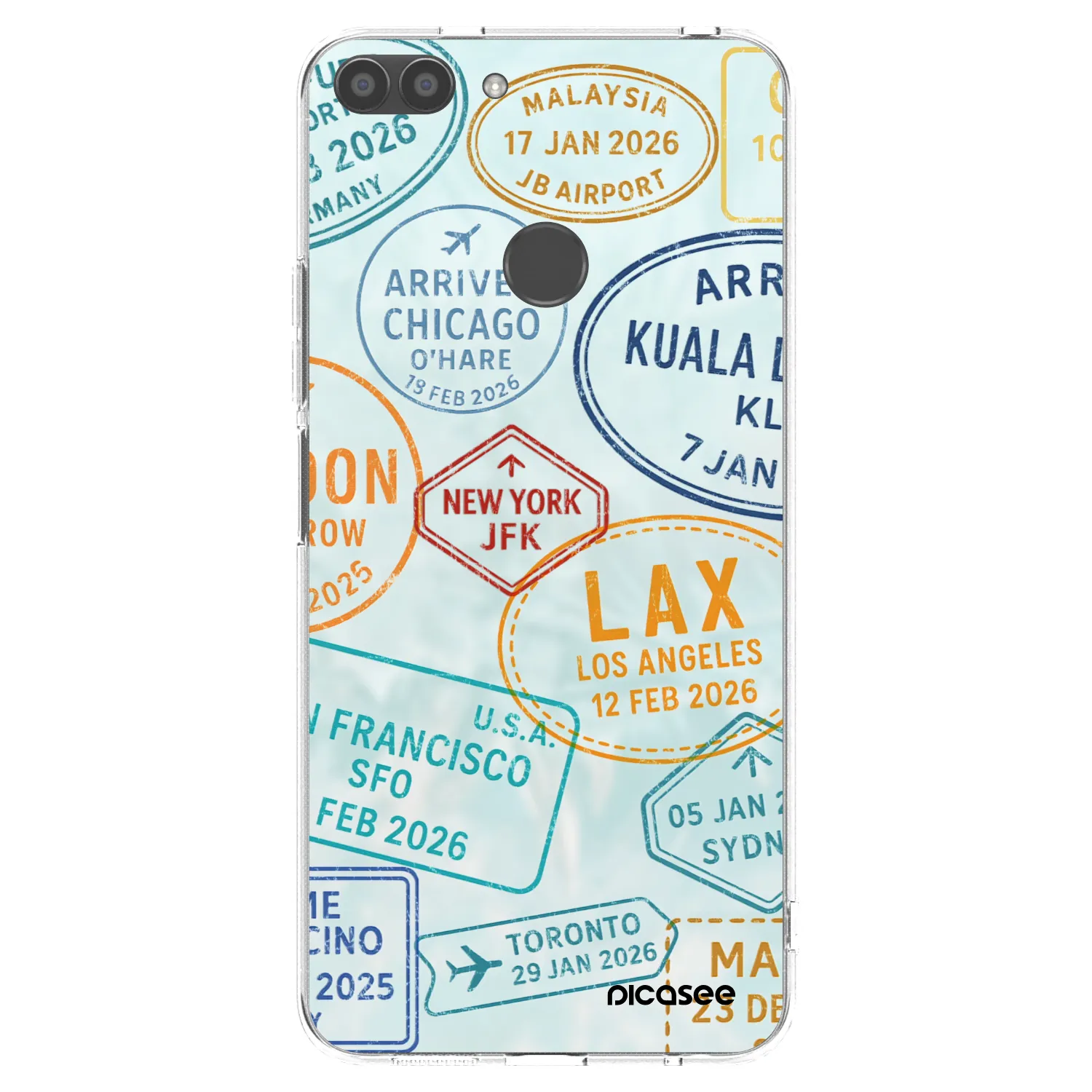 Picasee Huawei P Smart Hülle - Transparentes Silikon - PASSPORT EDITION