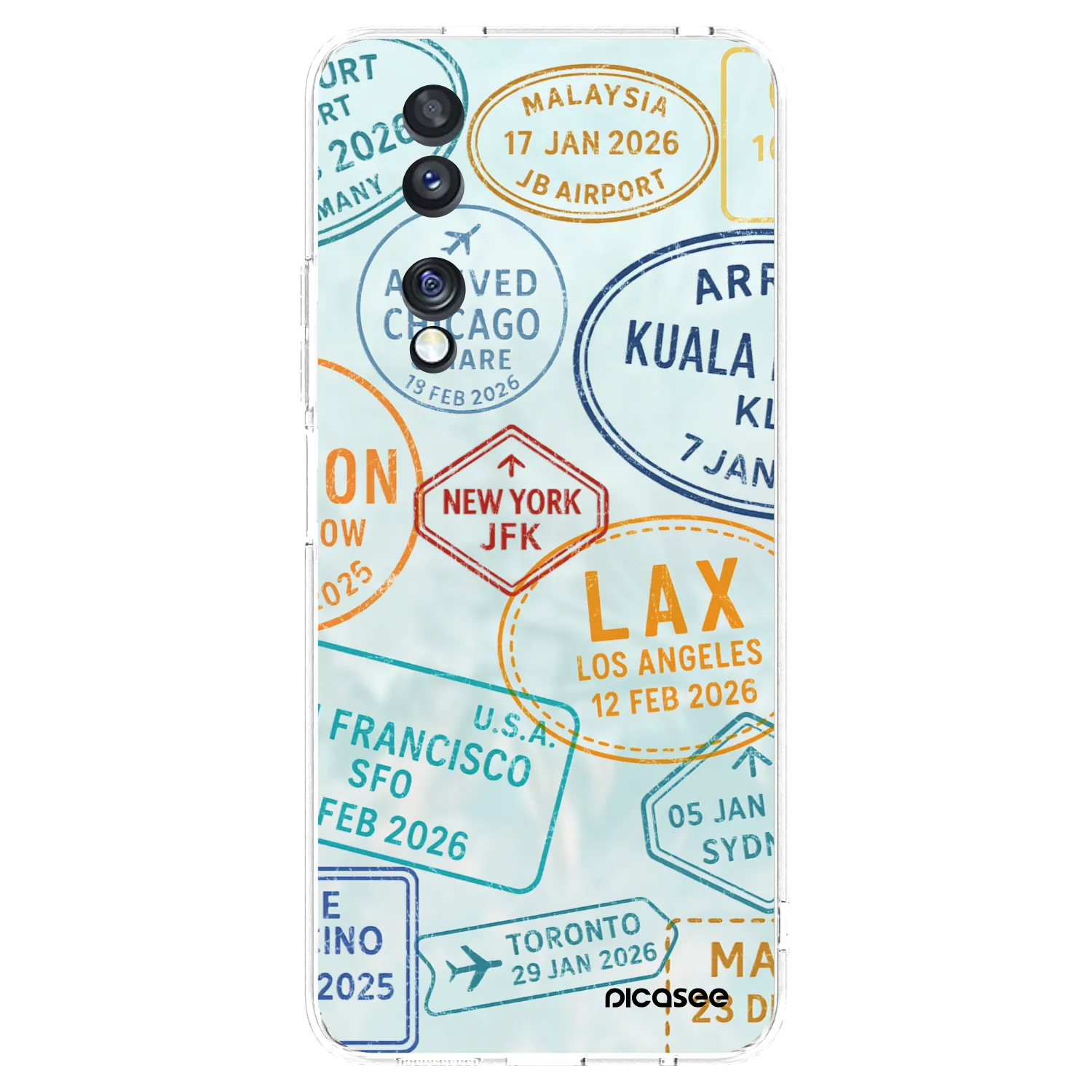 Picasee Honor 70 Hülle - Transparentes Silikon - PASSPORT EDITION