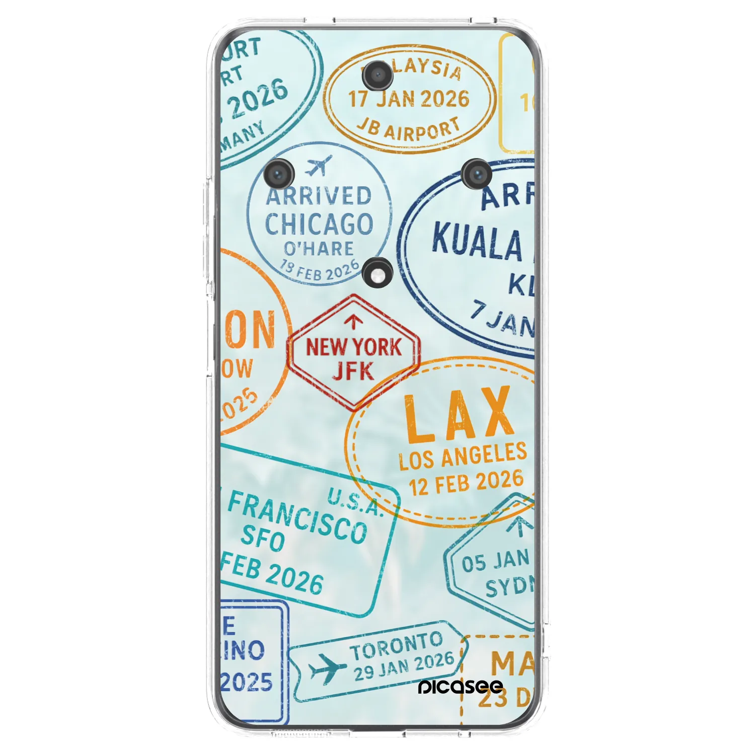 Picasee Honor Magic5 Lite 5G Hülle - Transparentes Silikon - PASSPORT EDITION