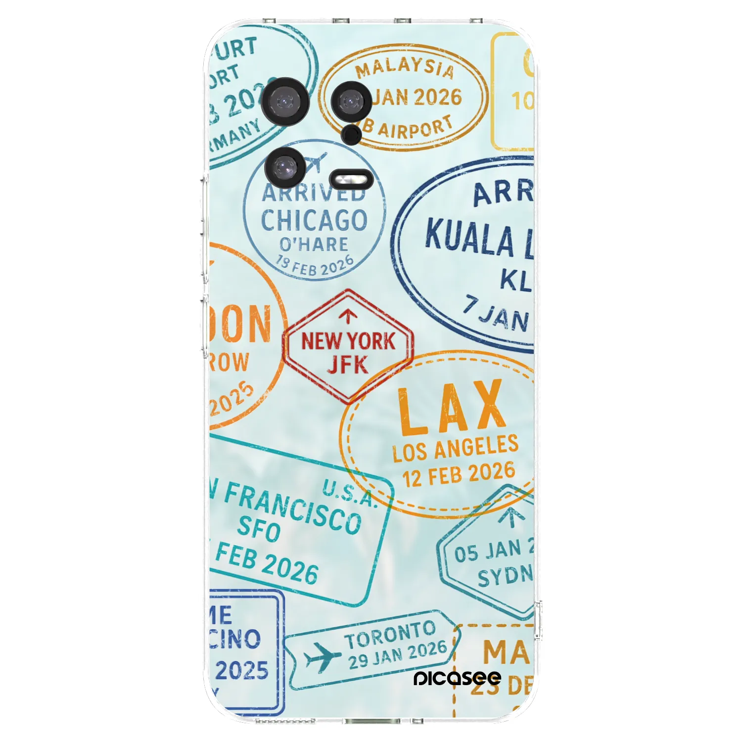 Picasee Xiaomi 13 Hülle - Transparentes Silikon - PASSPORT EDITION